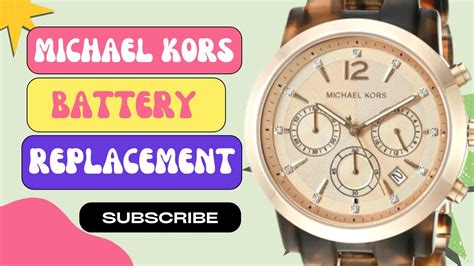 what size battery does michael kors watch use|michael kors smartwatch battery replacement.